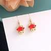 Birthday charm, advanced earrings with tassels, 2021 collection, high-quality style, bright catchy style, internet celebrity