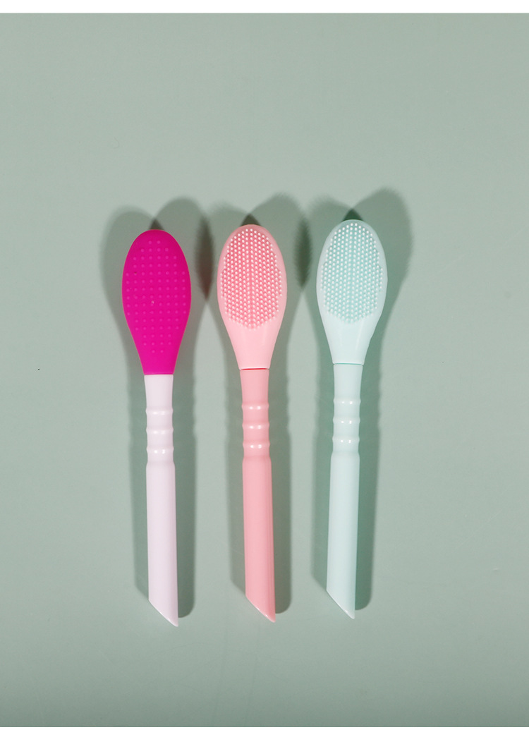 New Double-headed Facial Mask Brush Face Cleansing Facial Mask Brush Wholesale display picture 3