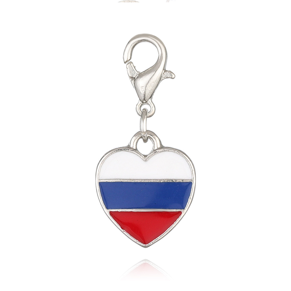 5g Weight Pendant Jewelry Making Type DIY Jewelry Accessories Classification 1 Piece Quantity Zinc alloy Material American Flag Pattern Enamel Design Simple Style, Classic Style Style 1 Piece Zinc Alloy American Flag Pendant 1