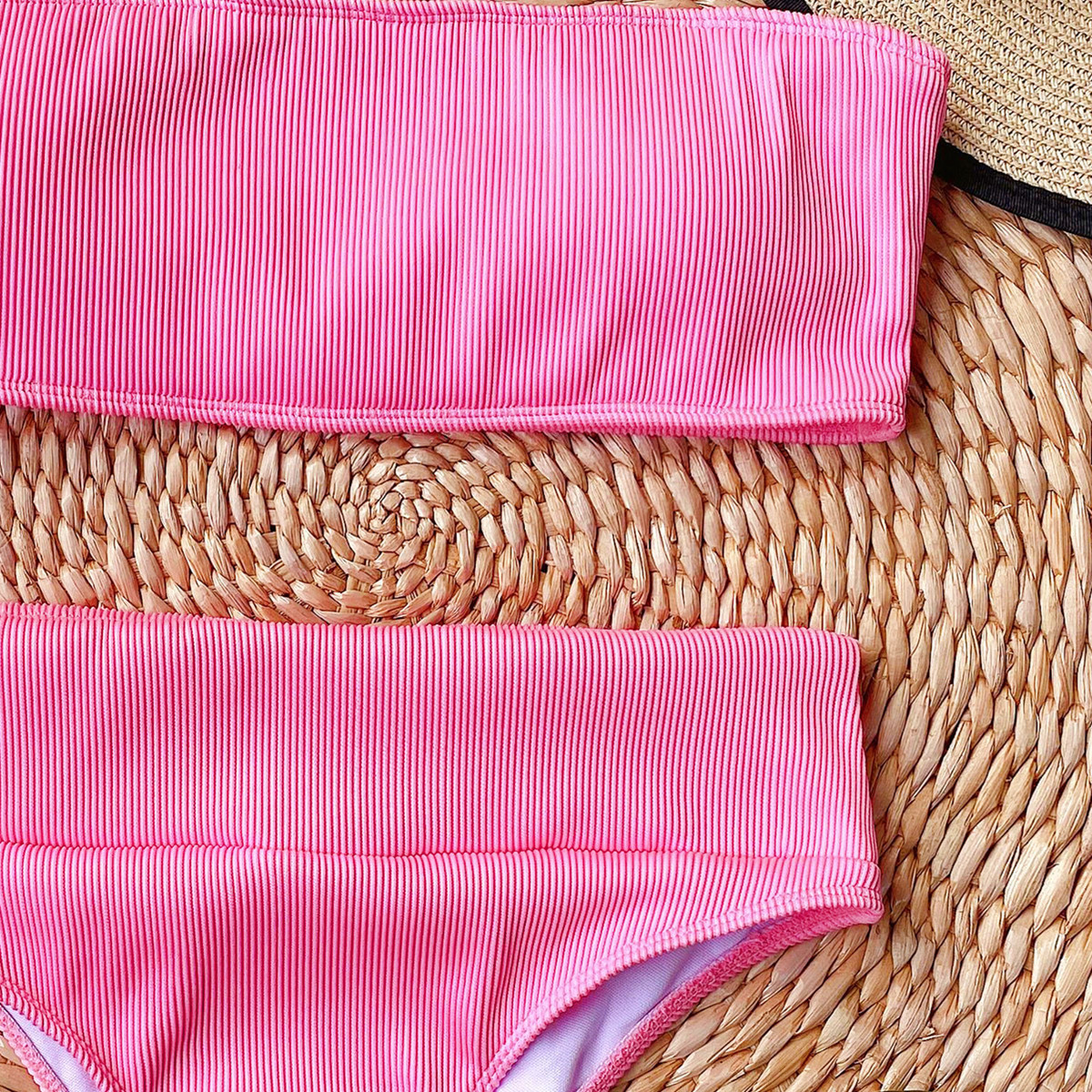 Outer Swimwear Hot Bikini Hot Sale Bikini Pure Color Swimwear Split Swimwear NSDA1010