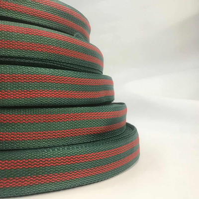 900D丙纶间色3.5CM目绿+2条红平纹织带被褥包背带手提箱包旅行|ms