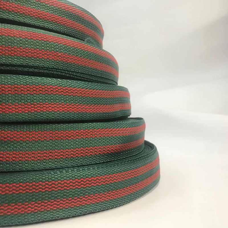 900D丙纶间色3.5CM目绿+2条红平纹织带被褥包背带手提箱包旅行|ms