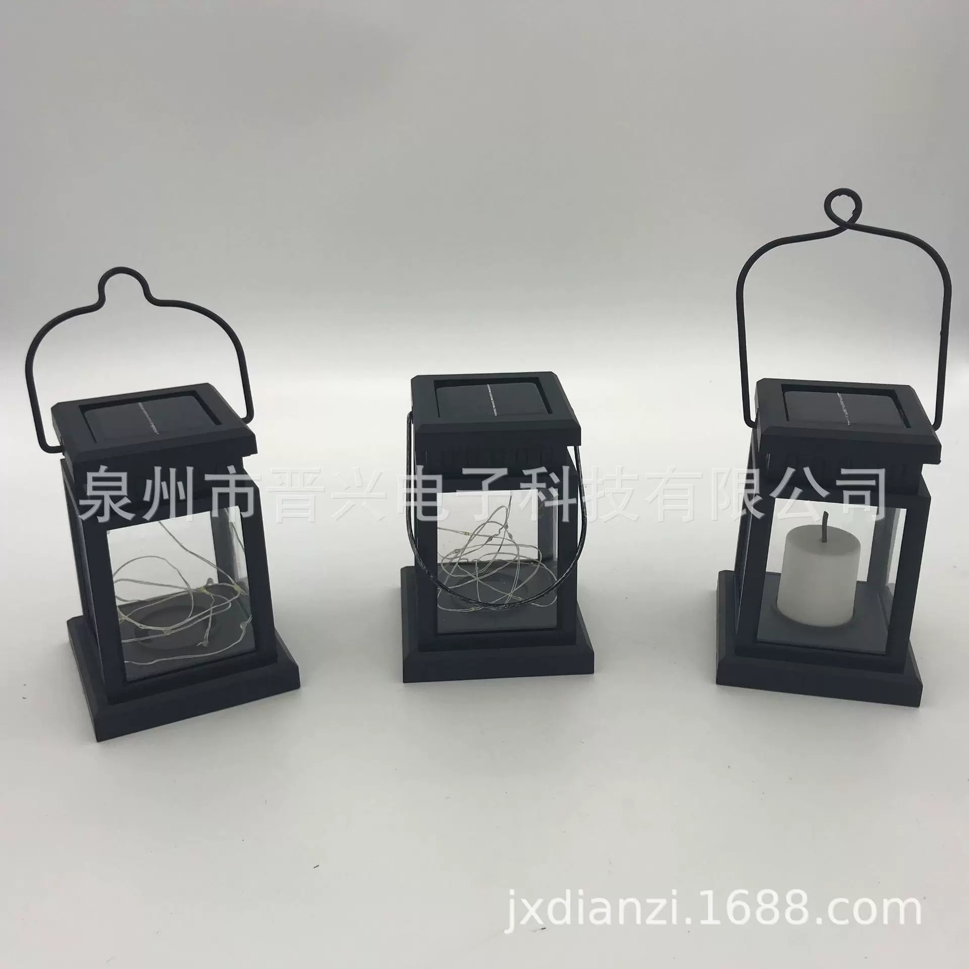 找工厂定制太阳能户外塑胶铜线灯四方防水宫灯挂灯庭院灯花园灯