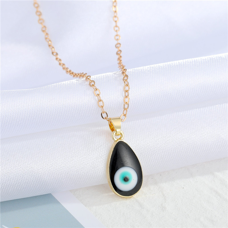 Bohemian retro trend dripping oil dripping devilu0027s eye  necklace