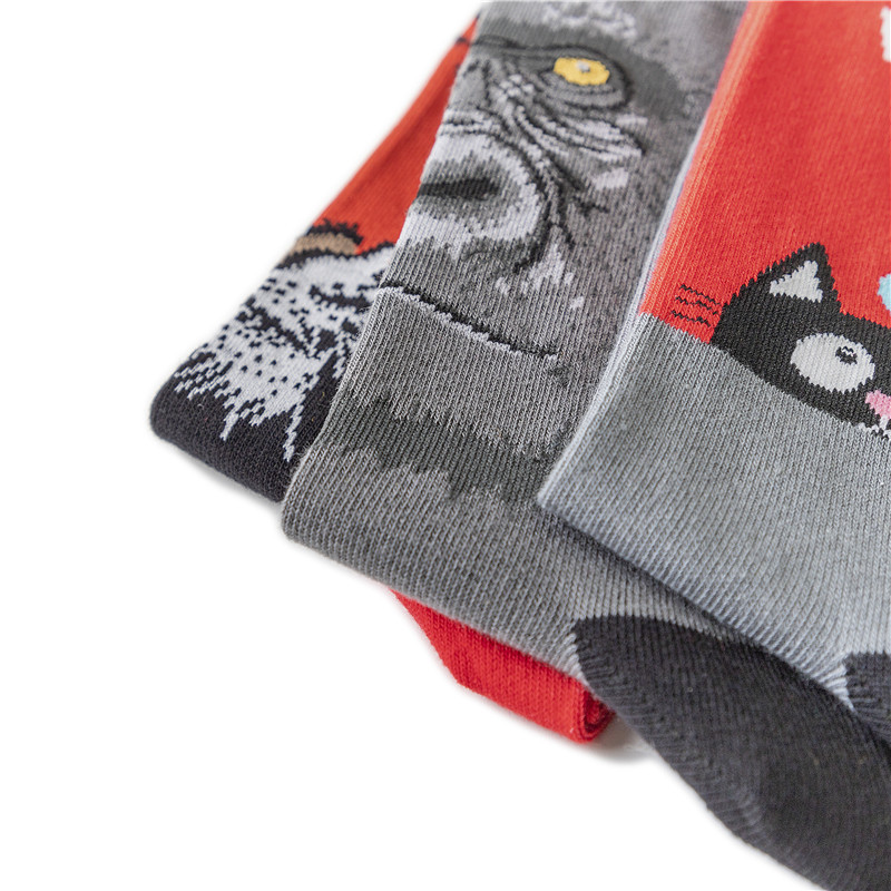 65g Weight Socks Classification Socks Lingerie Type Cotton (more than 50%) Fabric Type A Pair Quantity Casual, Daily Occasion Animal, Color Block Pattern All Seasons Season Unisex Gender Cute Style A Pair Cute Unisex Animal Color Block Cotton (more Than 50%) Crew Socks 6