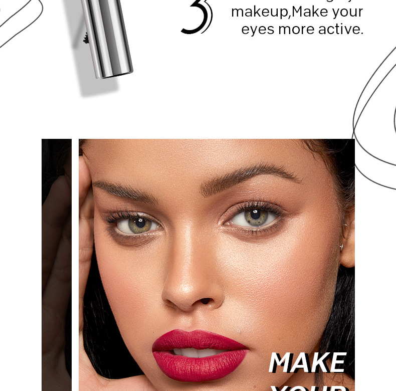 36g Weight Mascara Type Of Cosmetics Plastic Material Solid Color Pattern Fashion Style Fashion Solid Color Plastic Mascara 4