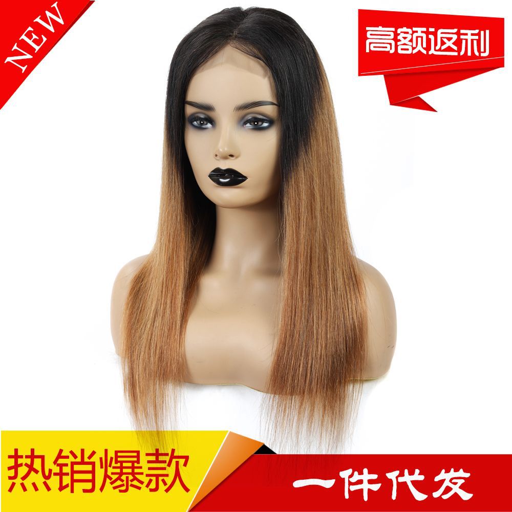 Malaysian remy human hair ombre 4x4 lace...
