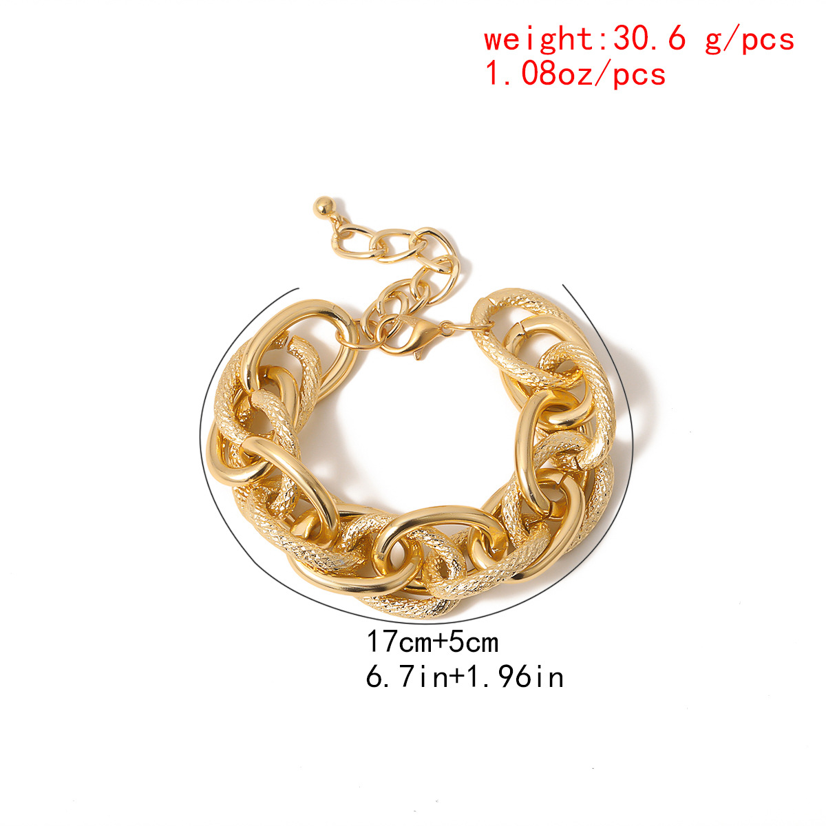 Hip-hop Punk Style Exaggerated Necklace Female Thread Chain Necklace Bracelet display picture 2