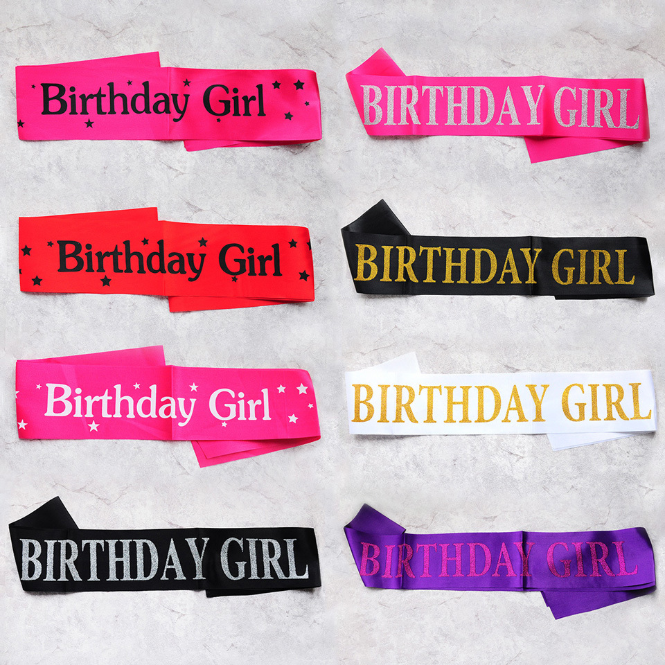 Bronzing Craft Birthday Letter Crown Cloth Party Costume Props