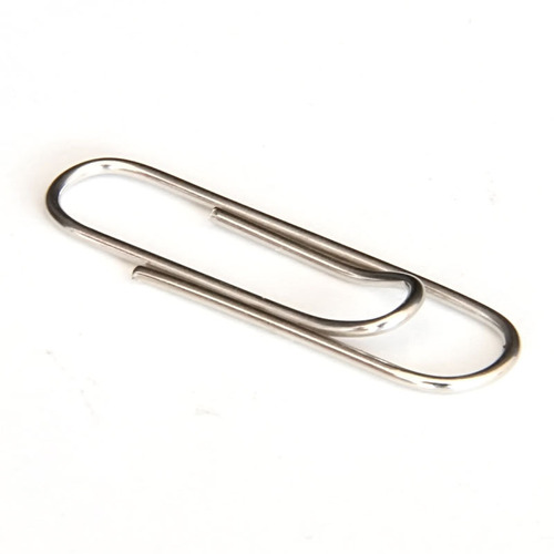Deli 0025 paper clip paper clip silver office paper clip plastic box 29mm 100 pieces/box