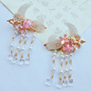 Hanfu, hair accessory handmade, retro children's hairgrip with tassels for adults