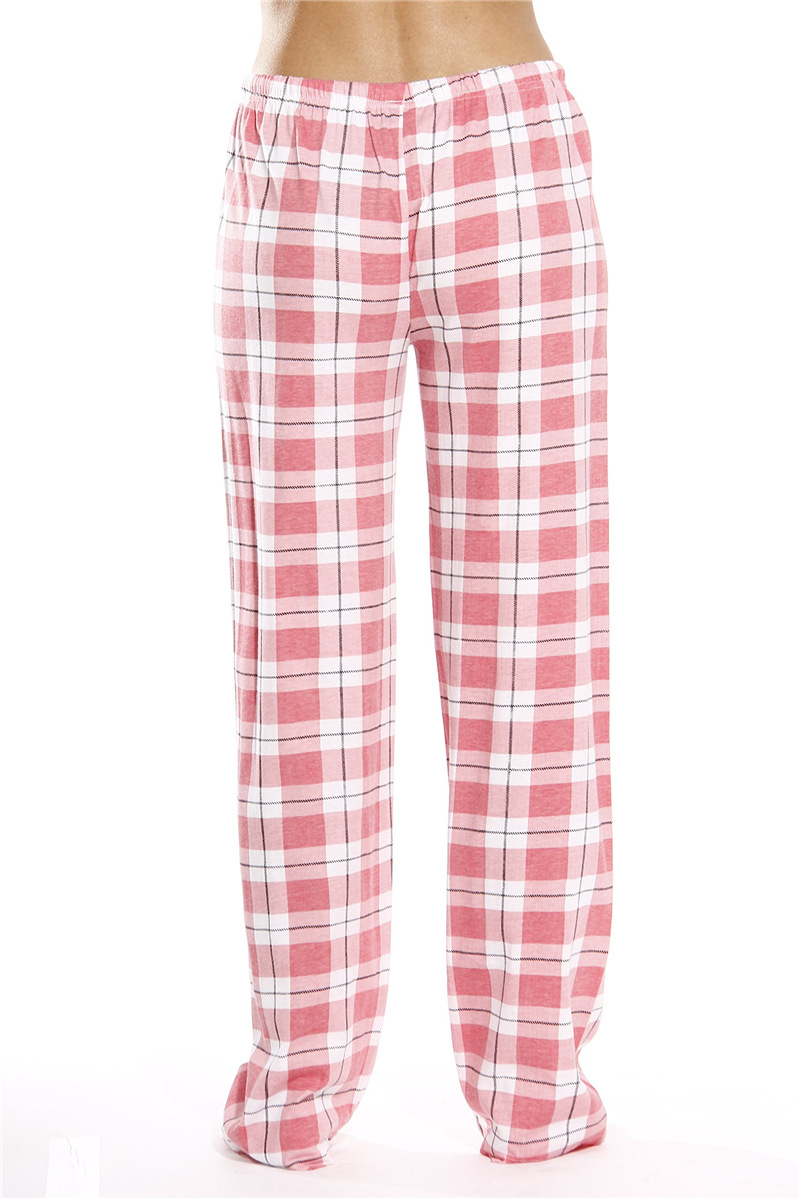 245g Weight Full Length Pants Length Spandex, Polyester Fabric Type Mid Waist Waist Line Casual Pants, Straight Pants Pants Type Stretchy Elasticity Holiday, Daily Occasion Loose Fit Type Plaid Pattern Summer, Spring Season Women's Gender Streetwear Style Women's Holiday Daily Streetwear Plaid Full Length Casual Pants Straight Pants 5
