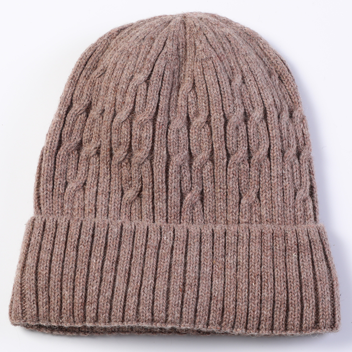 Knitted Beanie Hat For Men Warm Winter Wool Cycling Ear Cap_voghion.com
