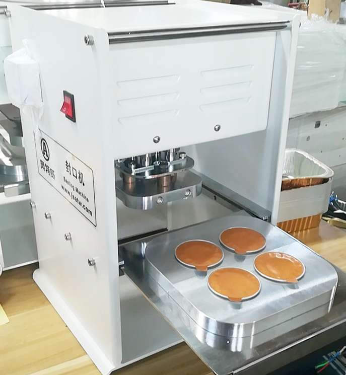 一次性外卖铝箔餐盒封口机 手动封盒机 手压式可封口汤碗封膜机