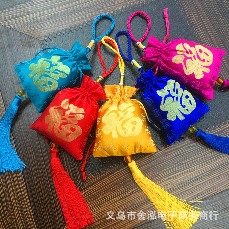 Фестиваль лодок-драконов Новый печатный Саше полынь Лаванда Автомобиль Подвеска пустая сумка оптом