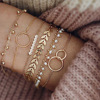 Brand bracelet, ring from pearl, trend accessory, Korean style, internet celebrity, simple and elegant design