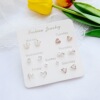 Fashionable earrings, internet celebrity, Korean style, simple and elegant design