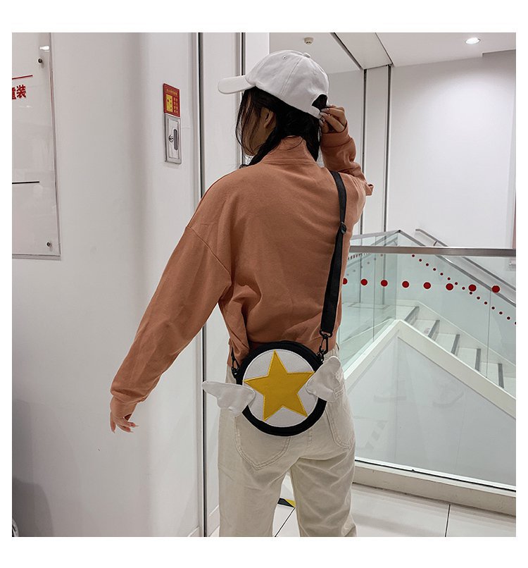 Japanese Fashion New   Cute Cartoon Magic Sakura Canvas Shoulder Bag Girl Cute Funny Purse  Wholesale display picture 36