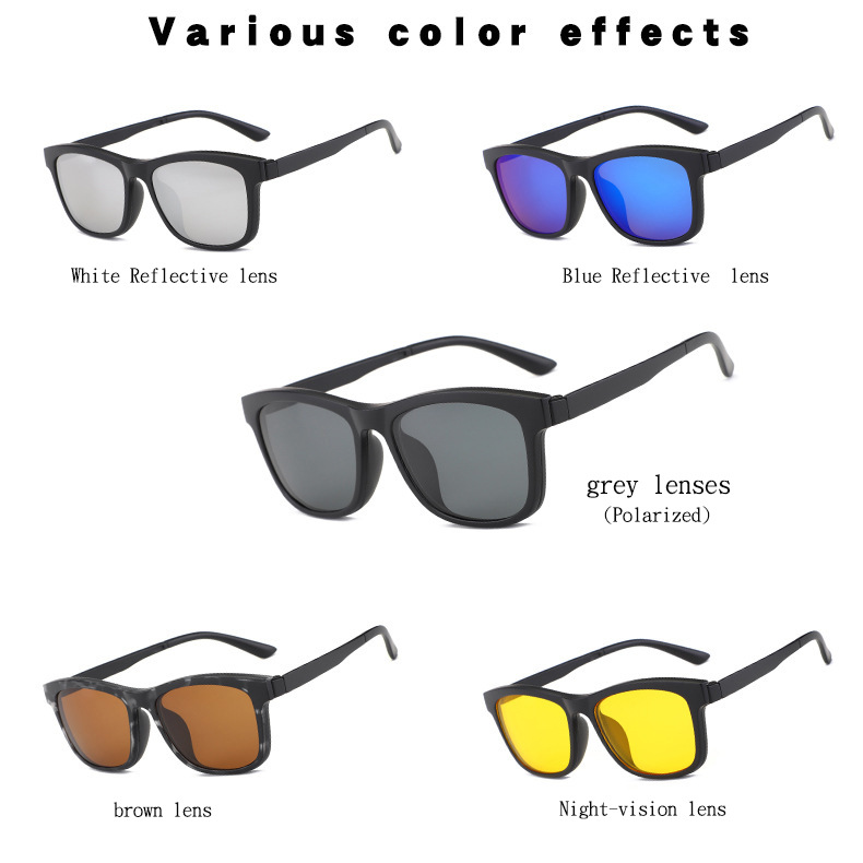 2020 new pattern Sunglasses Magnetic attraction Trocar TR myopia Full Frame magnet adsorption Polarized Sunglasses men and women wholesale