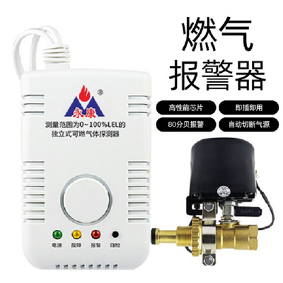 永康液化氣煤氣罐報警器 自動關閉切斷閥門15KG家用50KG飯店商用