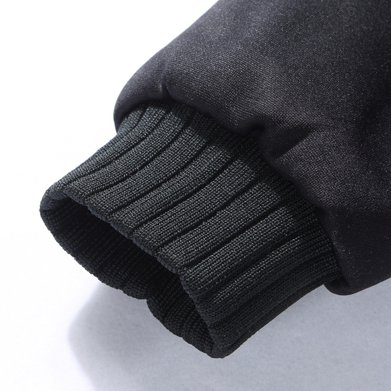Aggiungi pile ispessito semplice uomo caldo cappotto casual sottile top_voghion.com