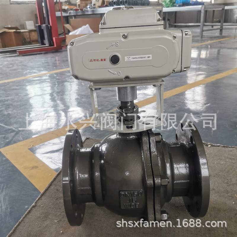 SXQ941F-16C电动法兰球阀 铸钢电动球阀 精小型电动球阀 四氟密封
