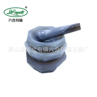 厂家批发B级内径50mm玛瑙原矿石制作固体粉末研磨 玛瑙研钵乳钵