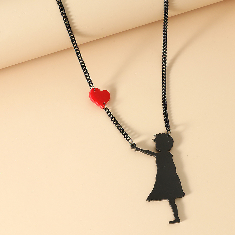 Retro Simple Individual Dark Style Necklace Korea New Acrylic Balloon Girl Earrings display picture 2