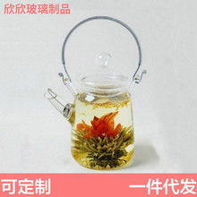 高硼硅玻璃茶壶 琉璃把提梁壶 家用花茶泡茶壶可电陶炉煮茶壶水壶