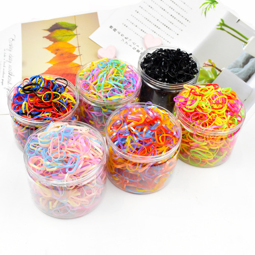 Children's hair rope disposable rubber band for girls and babies, strong pull, boxed small hair tie, no damage to hair, hair rope wholesale