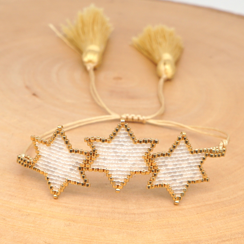 New  Fashion Miyuki Hand-woven Hexagonal Star Pattern Bracelet display picture 24