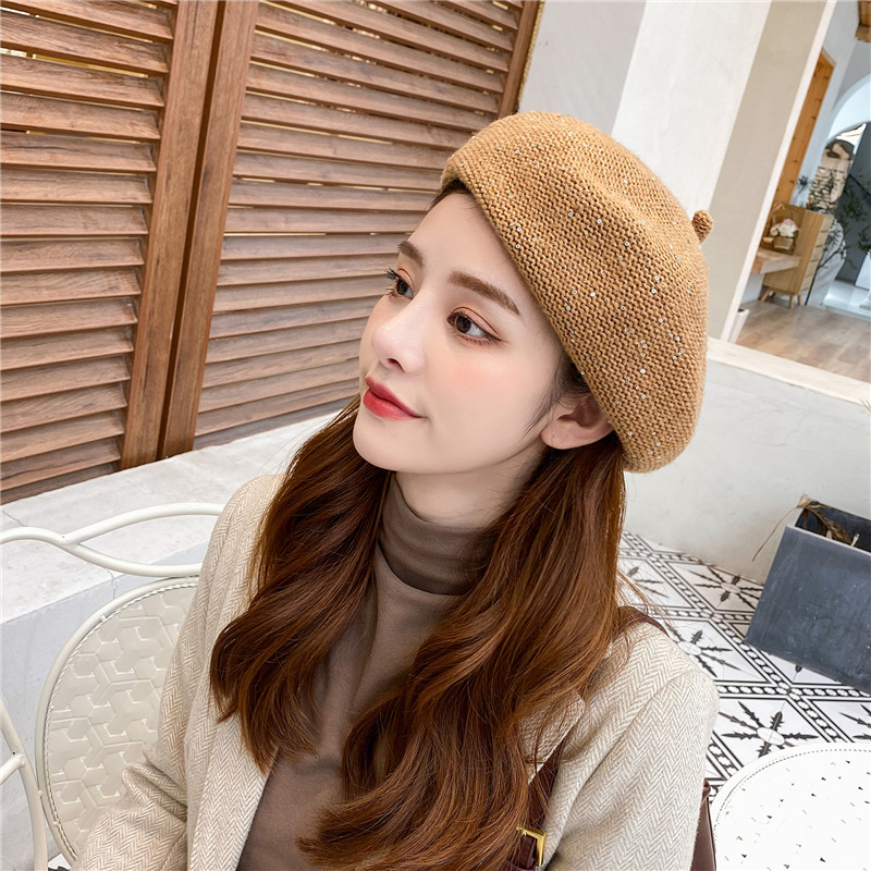 autumn and winter corduroy octagonal hat NSCM11113