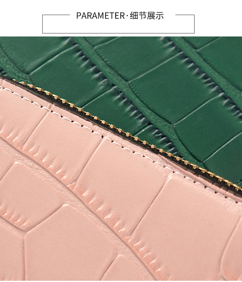 Fashion Crocodile Square Zipper Small Wallet display picture 13