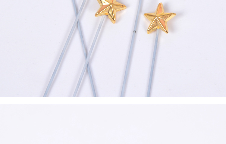 节日用品批发网红创意铂金小星星蛋糕装饰插牌百搭生日蛋糕装饰插牌 5个装详情图9