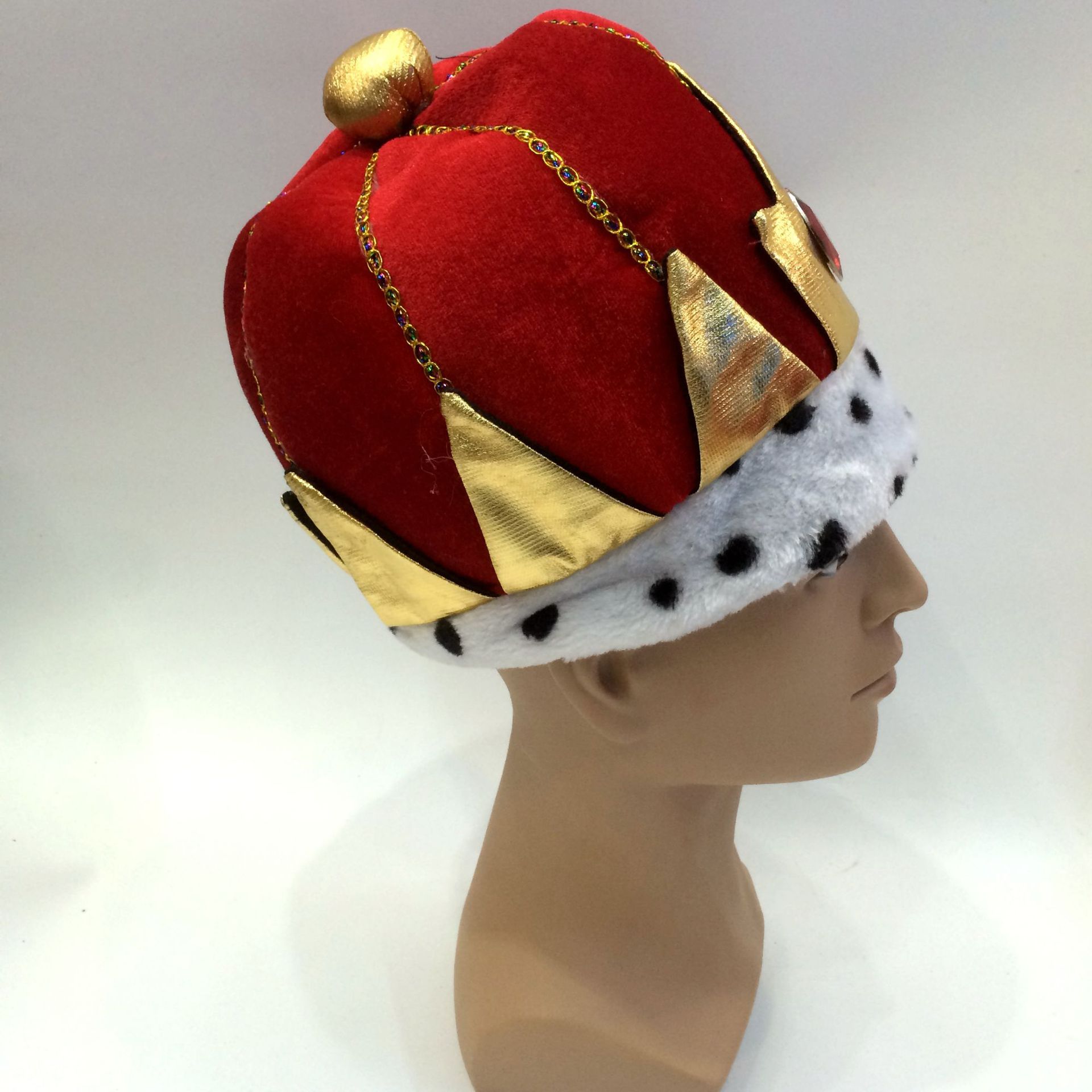 Qianfang Festival Wig Hat king hats Hat Masquerade Ball cosplay Hat Festival Hat Factory 2443 detail image 4