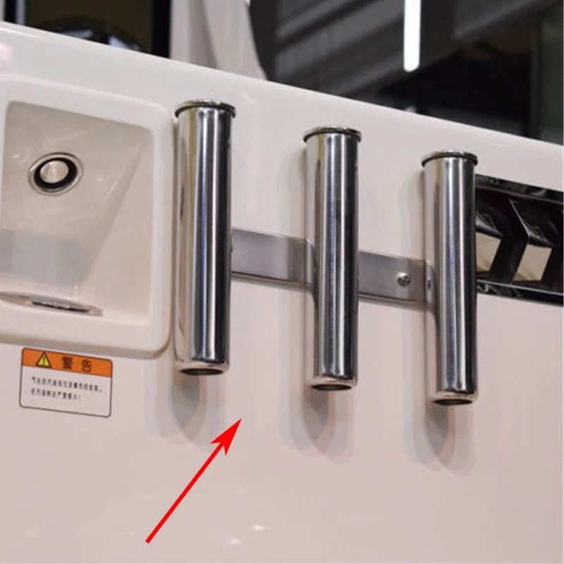 Fábrica de acero inoxidable tres cilindros de cuatro cinco rodas de pescar soporte de barco de pesca soporte de pesca marina