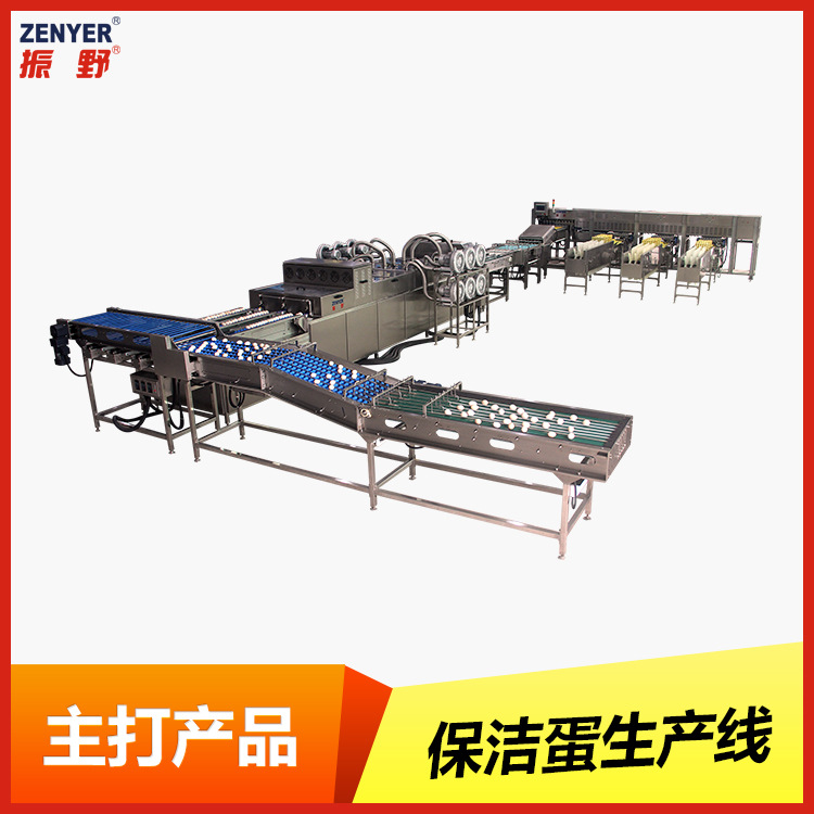 【新品上市】振野3万枚大型不锈钢保洁鸡蛋清洗分级装托生产线