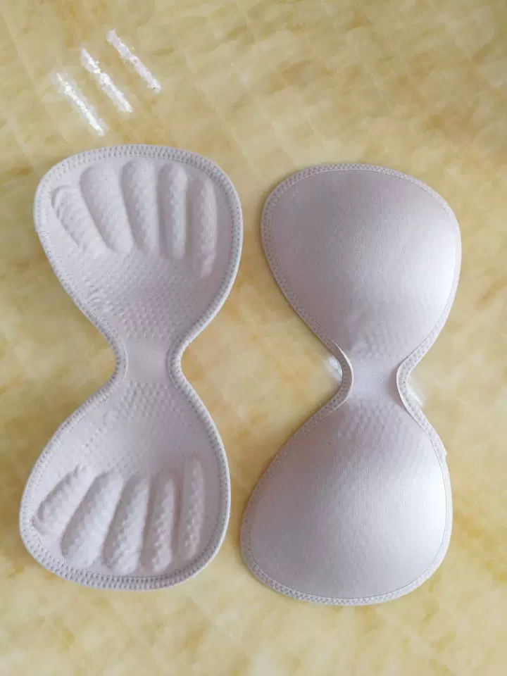 连体泳衣软胶胸垫 睡眠文胸加厚连体插片 手撑杯一体式透明内垫