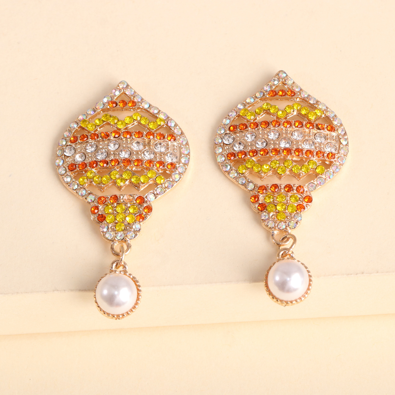 Hot Sale Creative Geometric Earrings Jewelry Wholesale Nihaojewelry display picture 2