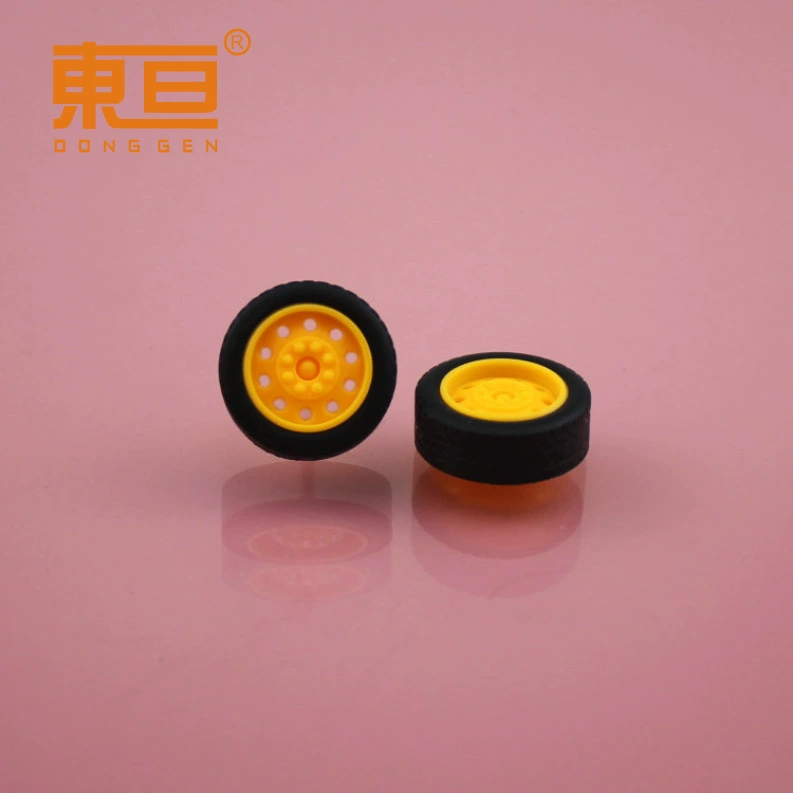 XJ232AH тонкая желтая резиновые колеса резиновые колеса игрушечные колеса технические строительные блоки детали 6000 упакован