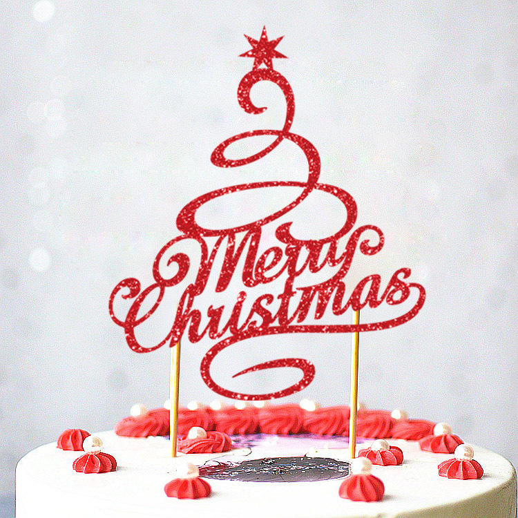 Letter Pattern Christmas Letter Party Cake Decorating Supplies