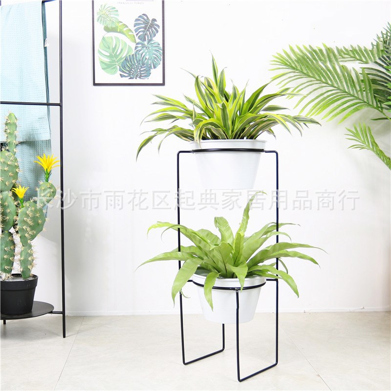 铁艺花架创意多层简约落地花架铁艺盆栽阳台客厅装饰花盆装饰架子 文化玩乐用品网
