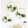 Large processing source wholesale INS wall -mounted geometric flower stand decoration new home decoration iron art stand decoration