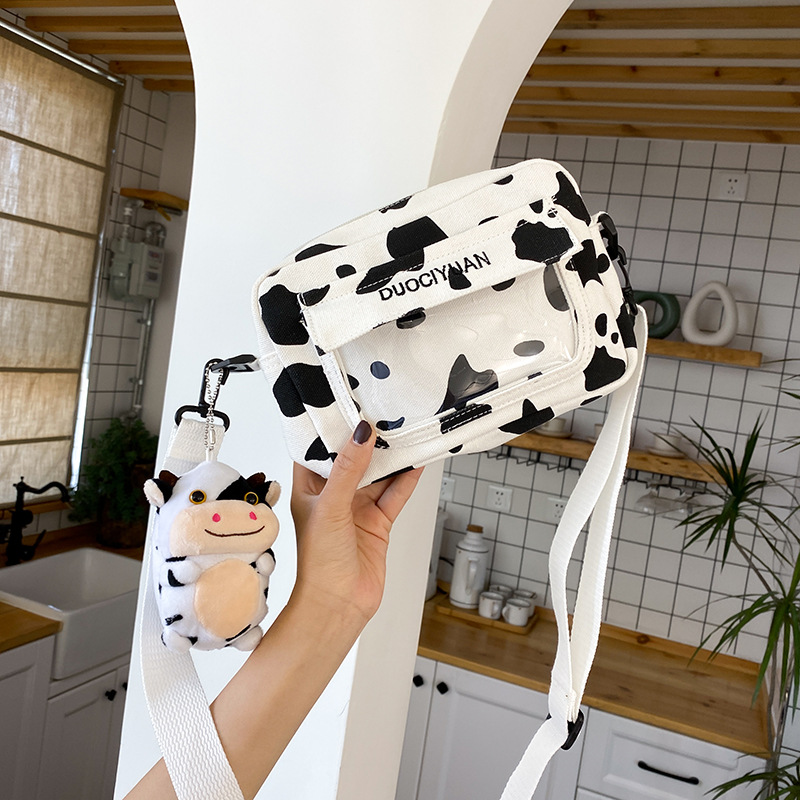 Moda Coreana Nueva Creativa Linda Muñeca Transparente Bolsa De Mensajero Bolsa De Lona Suave Al Por Mayor display picture 39