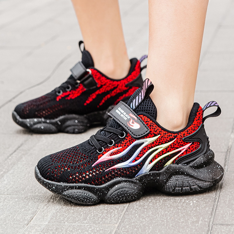 男童鞋子兒童網面運動鞋涼爽透氣镂空單網鞋中大童時尚大網眼夏鞋