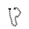 Metal brand necklace suitable for men and women hip-hop style, chain, choker