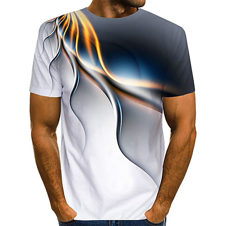 T-shirt d été imprimé en 3D camouflage - Ref 3427343 Image 23