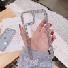 4 row diamond phone case suitable for OPPORENO4PRO all -inclusive soft edge A11x transparent rhinestone reno2z