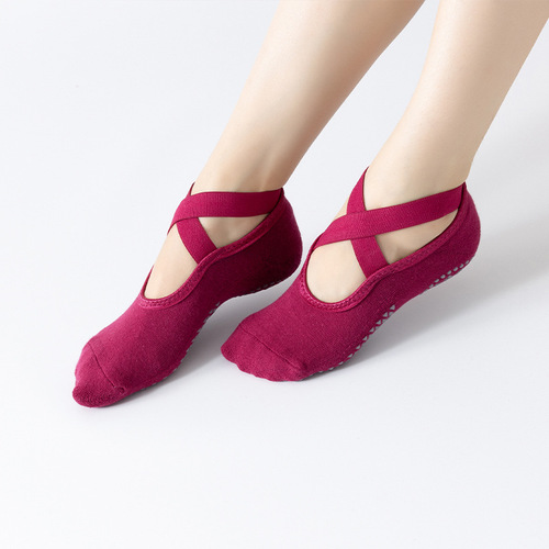 Manufacturer wholesale yoga socks round toe terry yoga socks floor socks dance socks pilates yoga socks thick socks