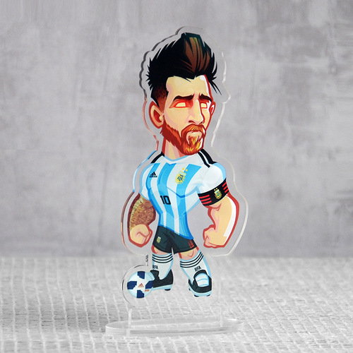 World Cup peripheral star Messi Ronaldo standee doll atmosphere decoration item souvenir figurine